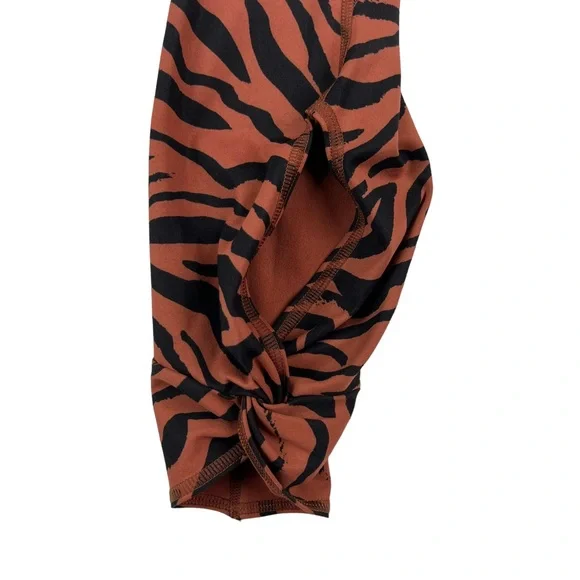 Fabletics PureLuxe Twist Leggings Womens Size XS Brown Black - Picture 9 of 15